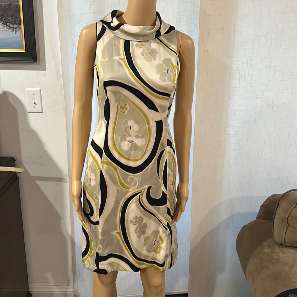 Banana Republic 100% silk sleeveless dress sz 0
